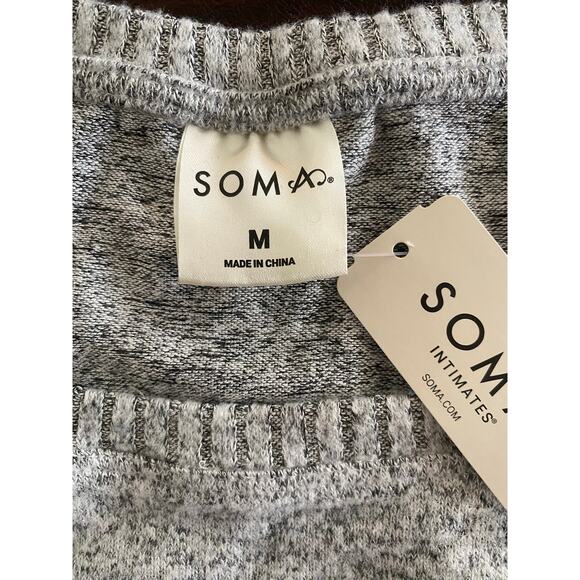 Soma Intimates Cozy Brushed Tank Top Gray Marled Sleeveless Womens Size‎ M NWT - Picture 5 of 6